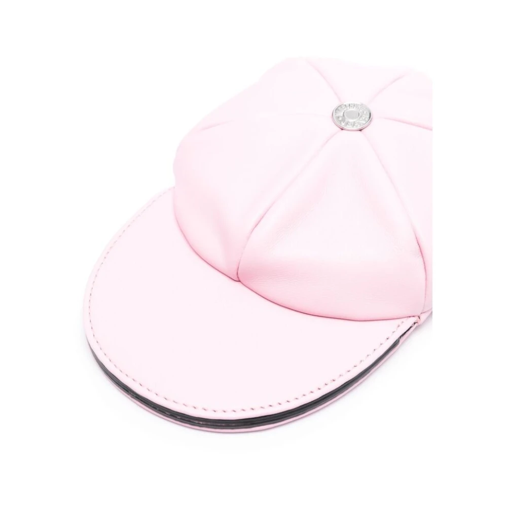 Moschino Lichtroze Leren Logo Schoudertas Pink Dames