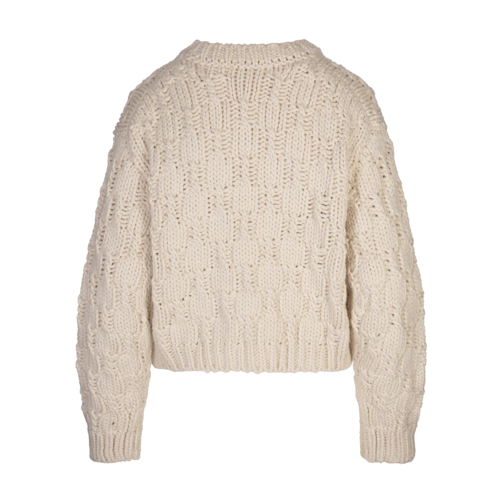 Chloé Melkwitte Crew-Neck Sweater White Dames