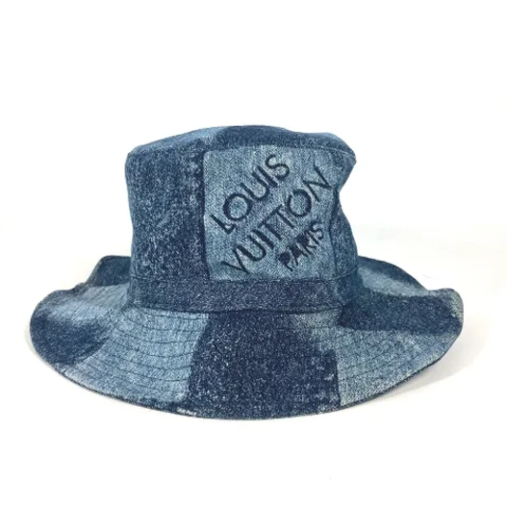Louis Vuitton Vintage Pre-owned Cotton hats Blue Dames
