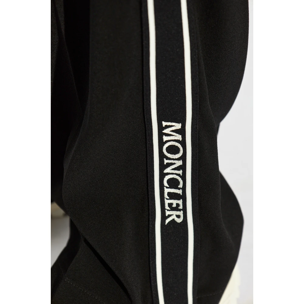 Moncler Broek met zijstrepen Black Dames