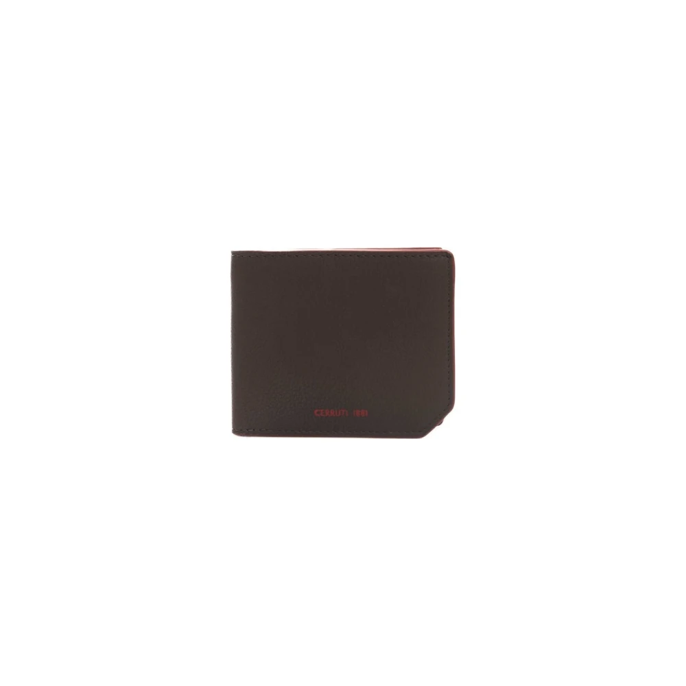 Cerruti 1881 Tijdloze Leren Portemonnee Elegante Stijl Brown Heren
