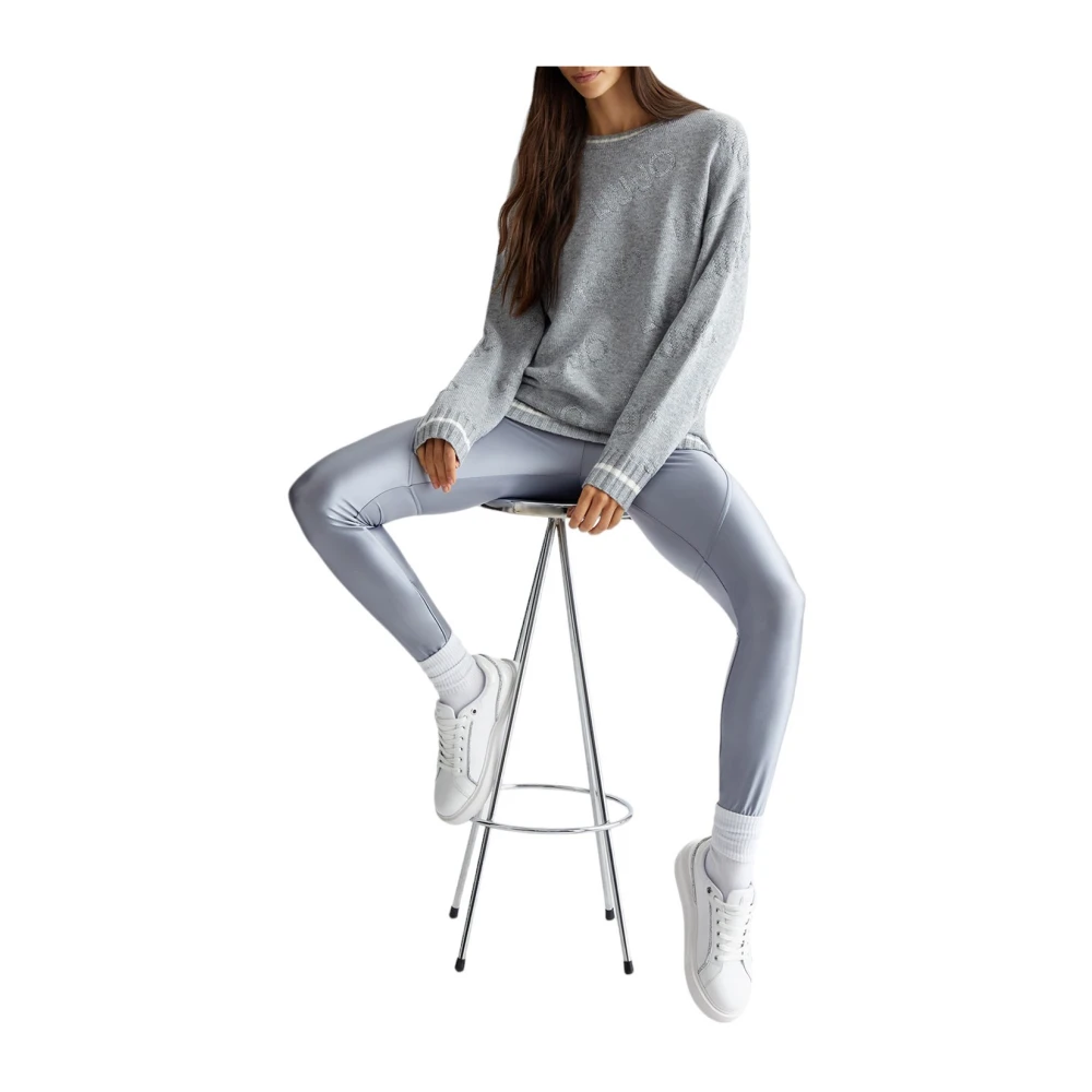Liu Jo Witte Suiker Trui Gray Dames