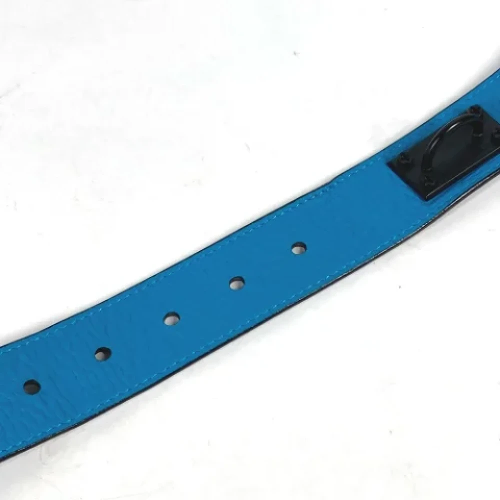 Louis Vuitton Vintage Pre-owned Leather belts Blue Dames