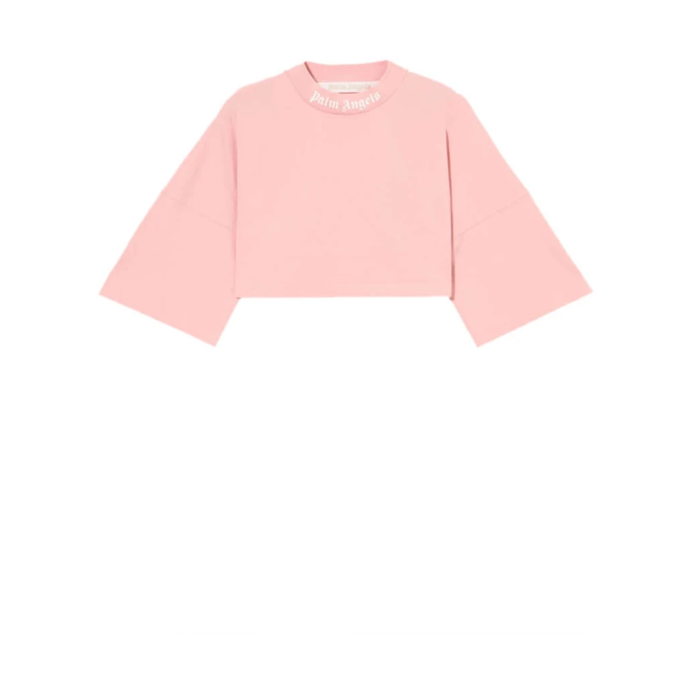 Palm Angels Women's Pink T-Shirts And Polos - T-Shirts - S - Tops