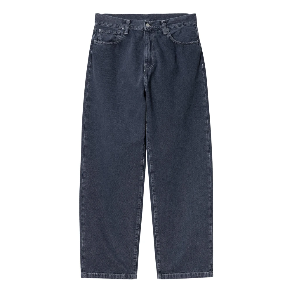 Carhartt WIP Denim Landon Pant met Abrasieve Wassing Blue Heren