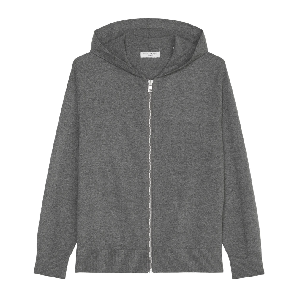 Marc O'Polo Hoodie vest normaal Gray Heren