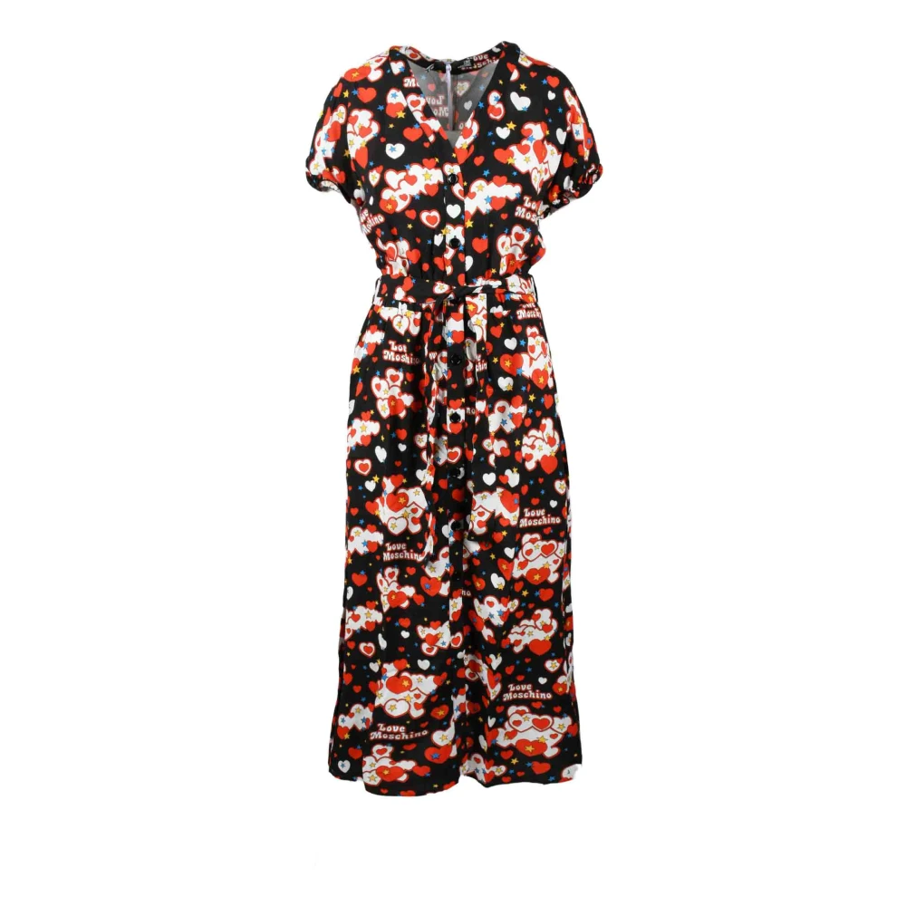 Love Moschino Damesjurk van Viscosestof Multicolor Dames