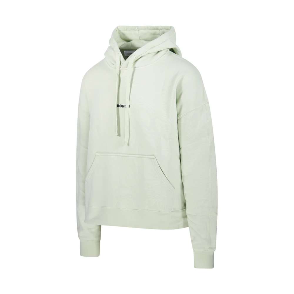 Bonsai Groene Box Logo Hoodie Sweatshirt Green Heren