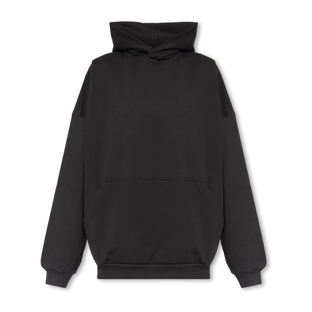 Balenciaga Women's Black Hoodies, S, Logo Hoodie