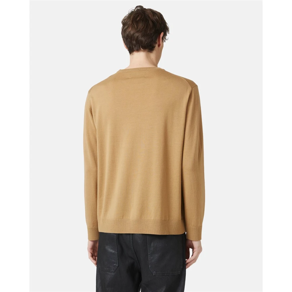 Iceberg Trui met ronde hals en logo Beige Heren