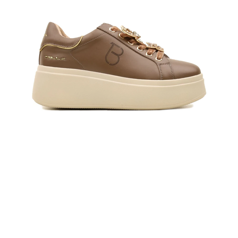 Tosca Blu Dazzling Platform Sneakers Dames Schoenen Bruin