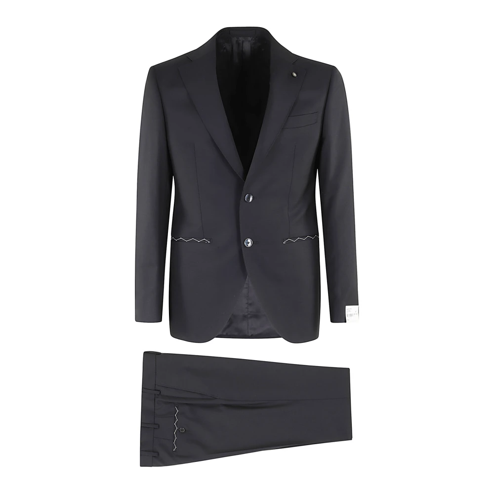 Suits > Suit Sets > Single Breasted Suits - - Luigi Bianchi Mantova - Modalova