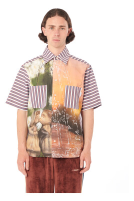 striped-short-sleeved-woven-shirt