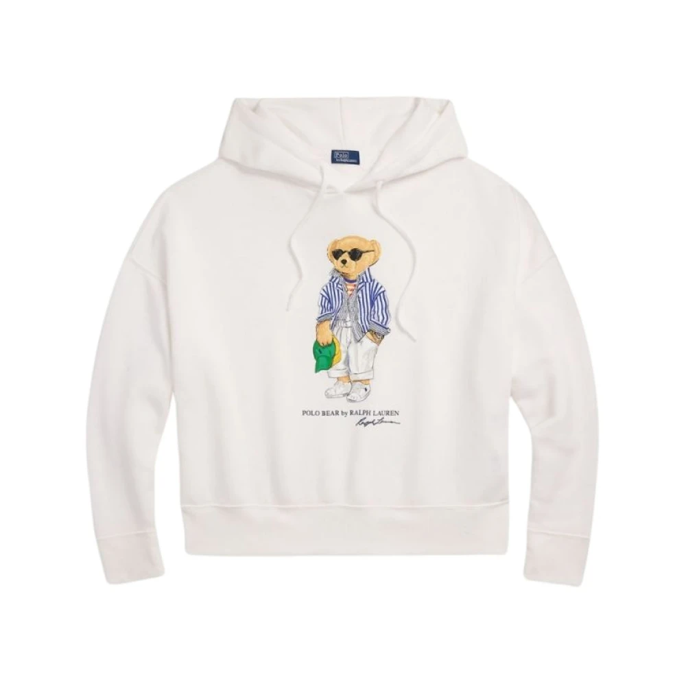 Polo Bear Fleece Hettegenser - Hvit