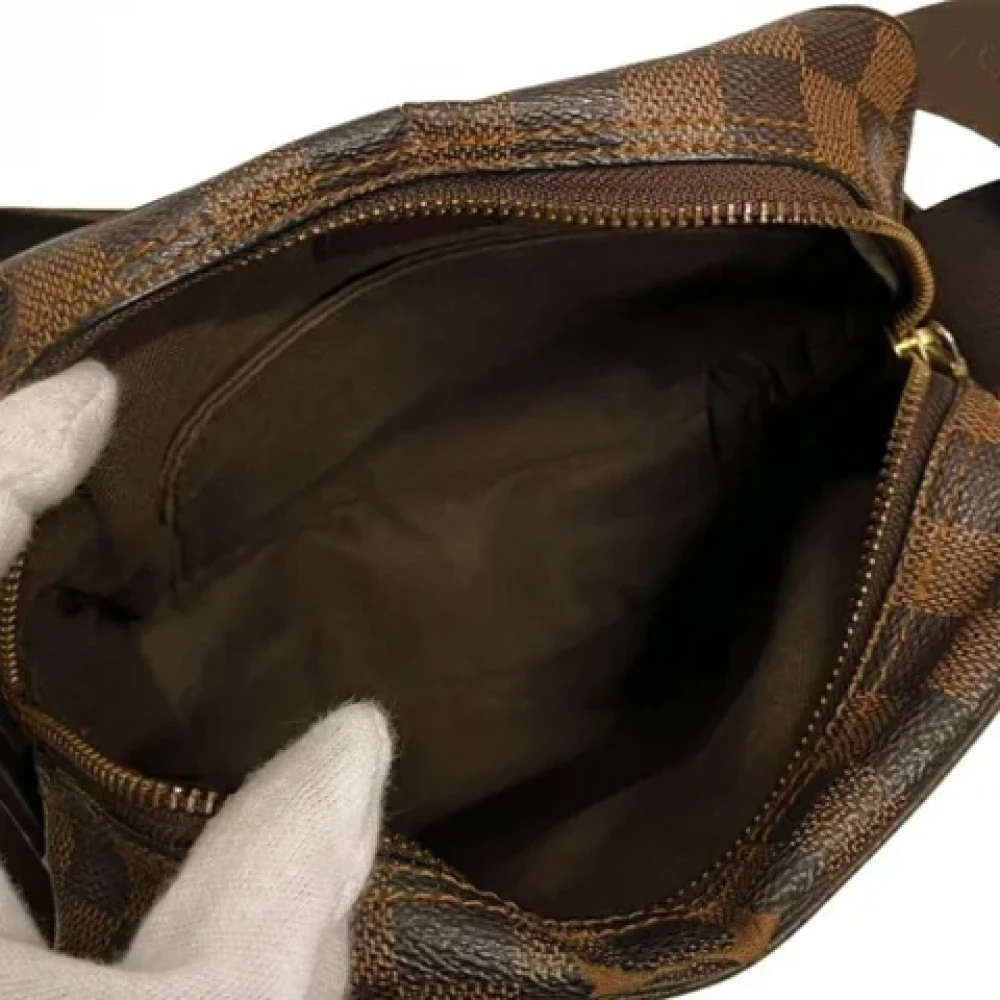 Louis Vuitton Vintage Pre-owned Fabric shoulder-bags Brown Dames