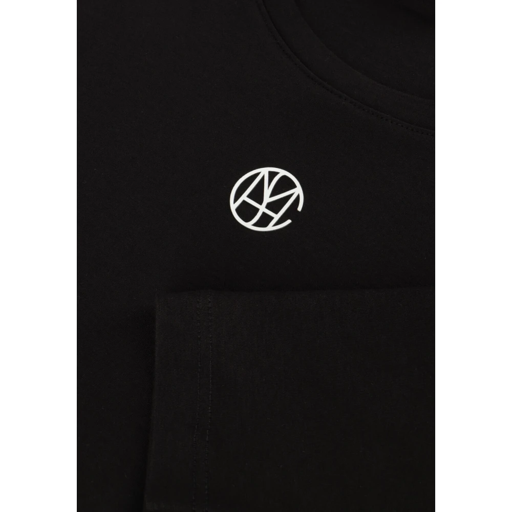 moss copenhagen Icon Tee Grijs Casual T-shirt Black Dames