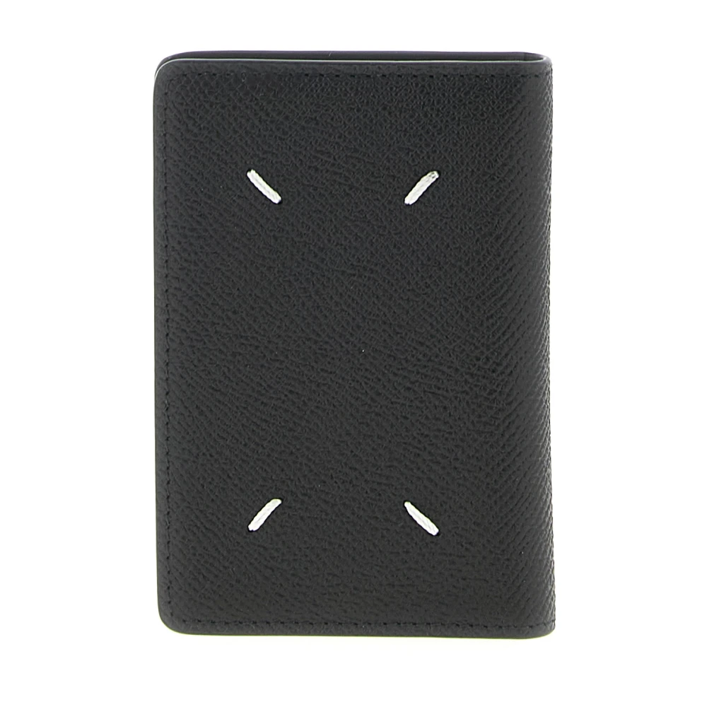 Maison Margiela Black Wallets & Cardholders, Unisex, One Size, Four Stitches Cardholder