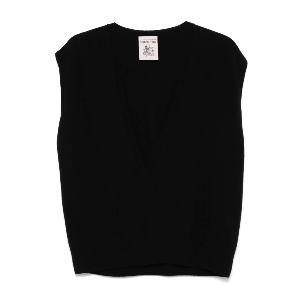 Semicouture Zwarte Martina Jurk Black Dames