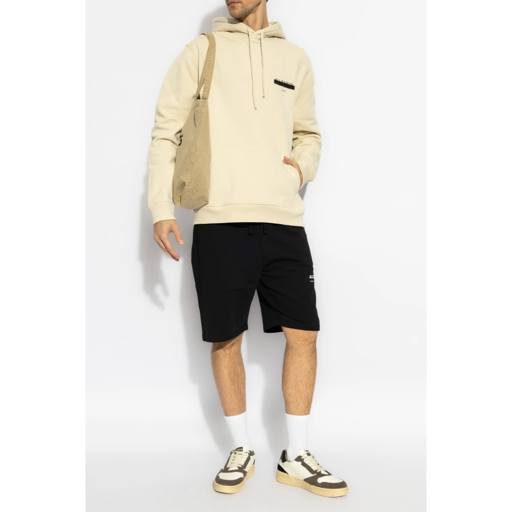 AllSaints Hoodie Beige Heren