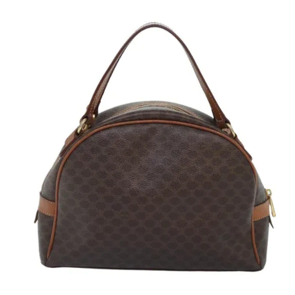 Celine Vintage Pre-owned Canvas handbags Brown Dames