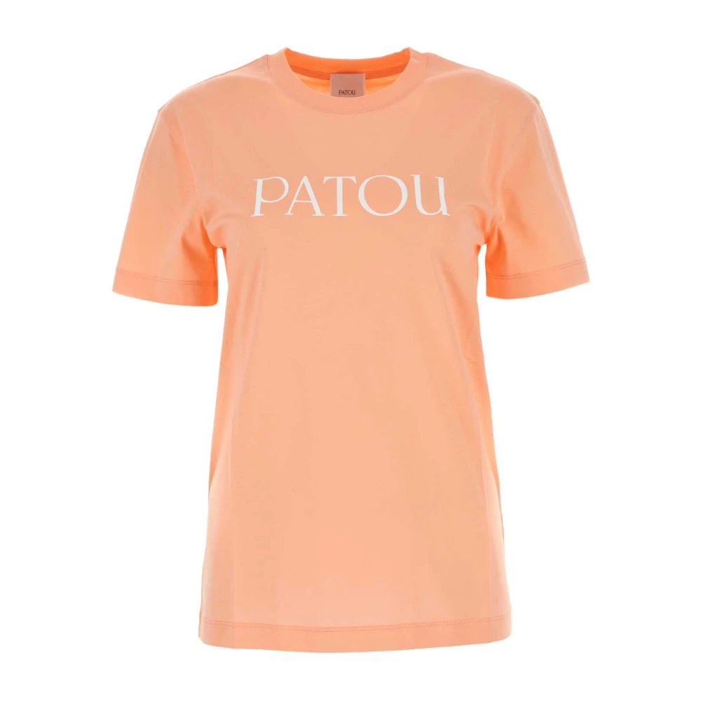 Patou Pastel Oranje Katoenen T-shirt Orange Dames