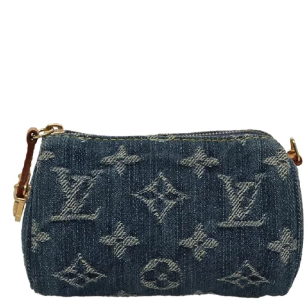 Louis Vuitton Vintage Pre-owned Denim louis-vuitton-bags Blue Dames