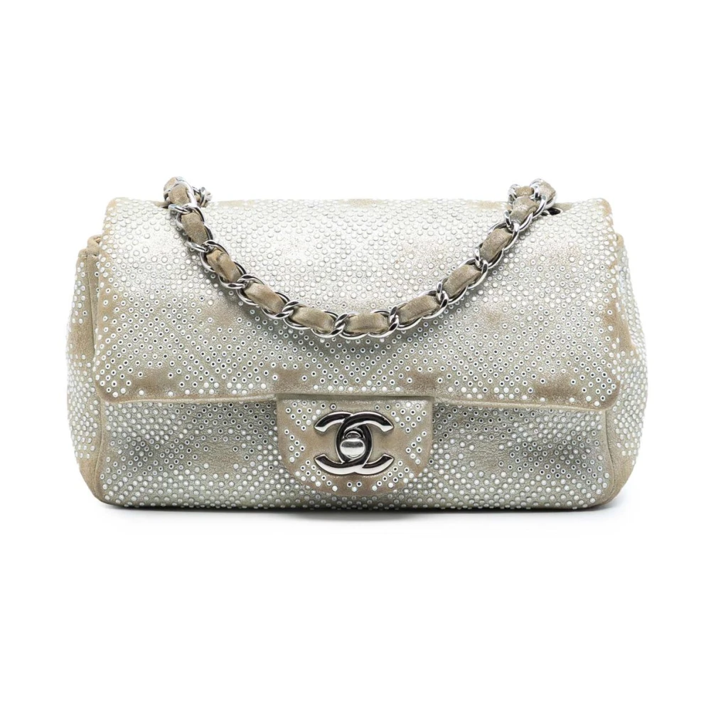 Chanel Vintage Women's Brown Pre-Owned Vintage Embellished Flap Bag