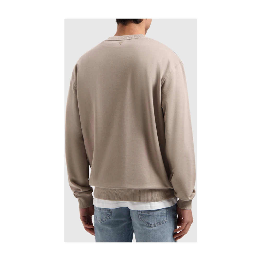 Pure Path Essentiële Initialen Sweater Beige Heren