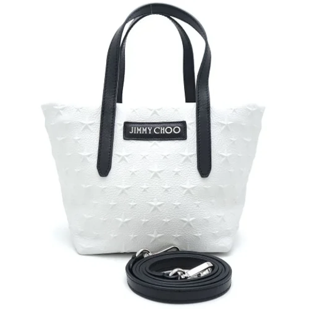 Jimmy Choo Pre-owned Leather totes White Dames