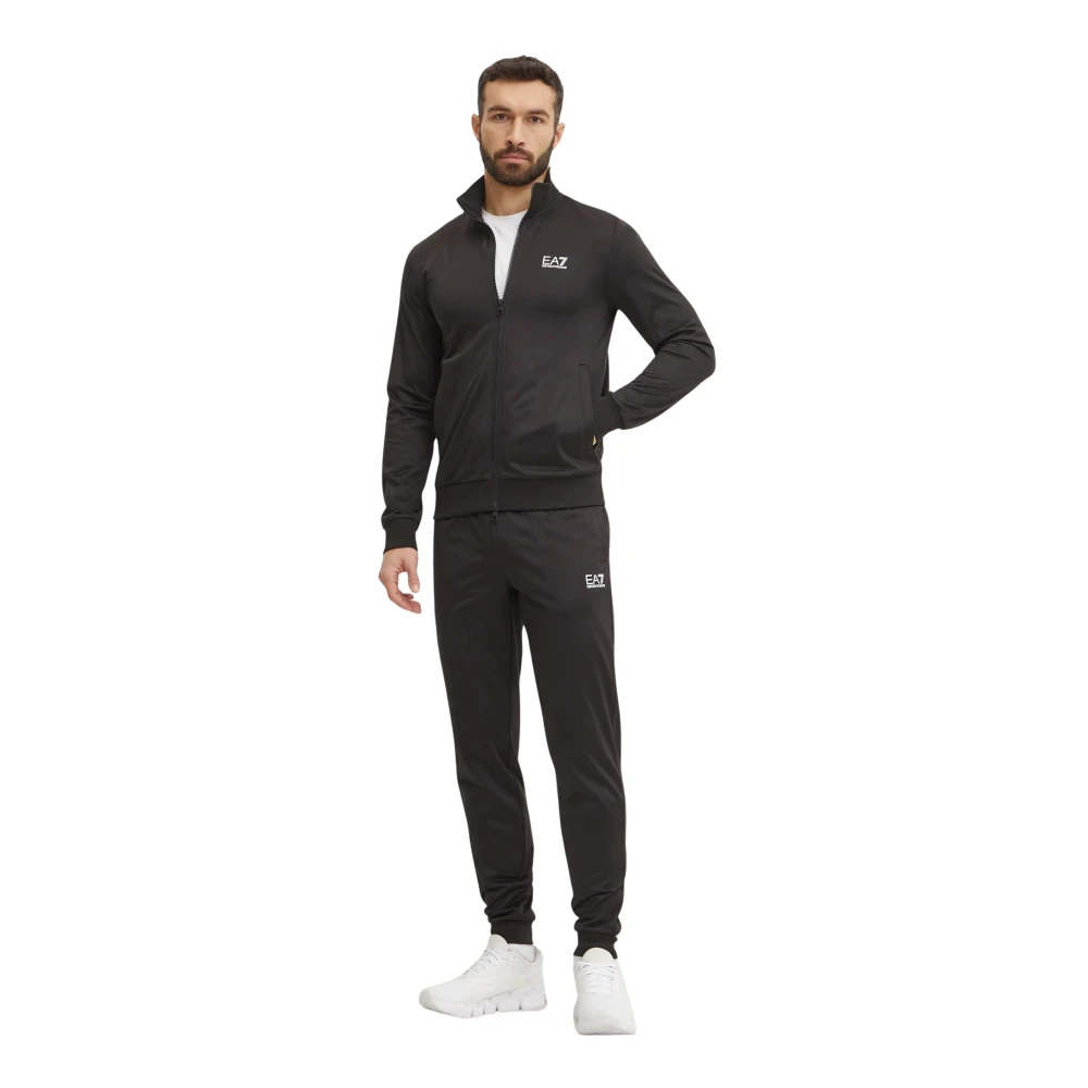Ea7 Emporio Armani Herren Schwarz Jogginganzug 8Npv65 Pjhcz 1200 Regular Fit - Image 2