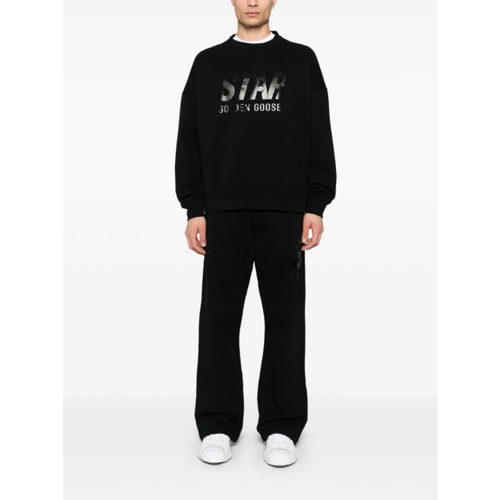 Golden Goose Sweatshirt met logo-print Black Dames