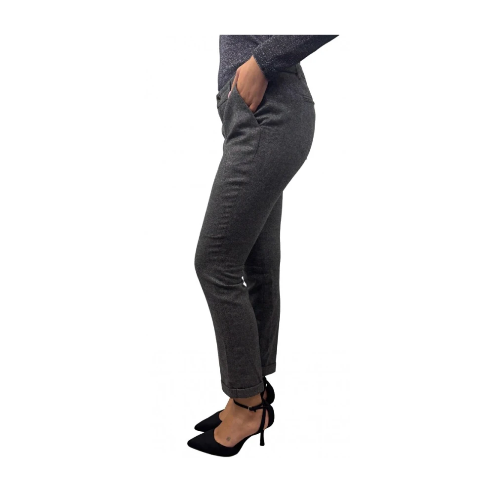 Liu Jo Grijze wollen broek Gray Dames