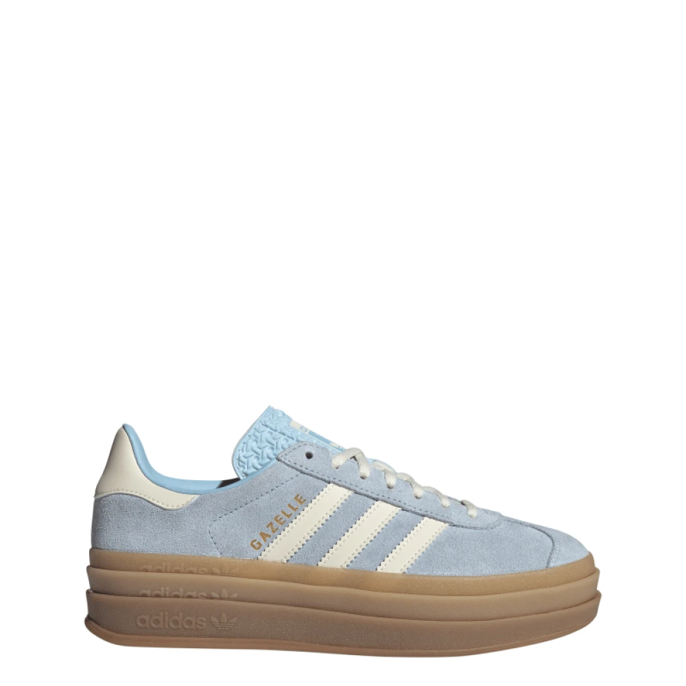Adidas Women's Blue Gazelle Bold Trainers - Skateboarding - 3 Uk - Sport
