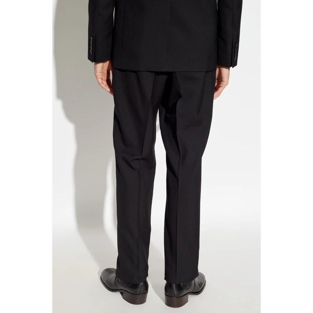 Saint Laurent Wollen Broek Black Heren