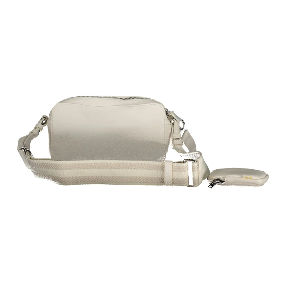 Desigual Witte Schoudertas met Afneembare Banden White Dames