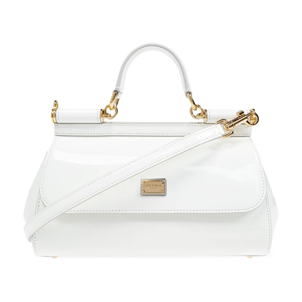 Dolce & Gabbana Sicily Schoudertas White Dames
