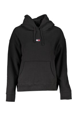 black-cotton-sweater-with-hood-and-logo