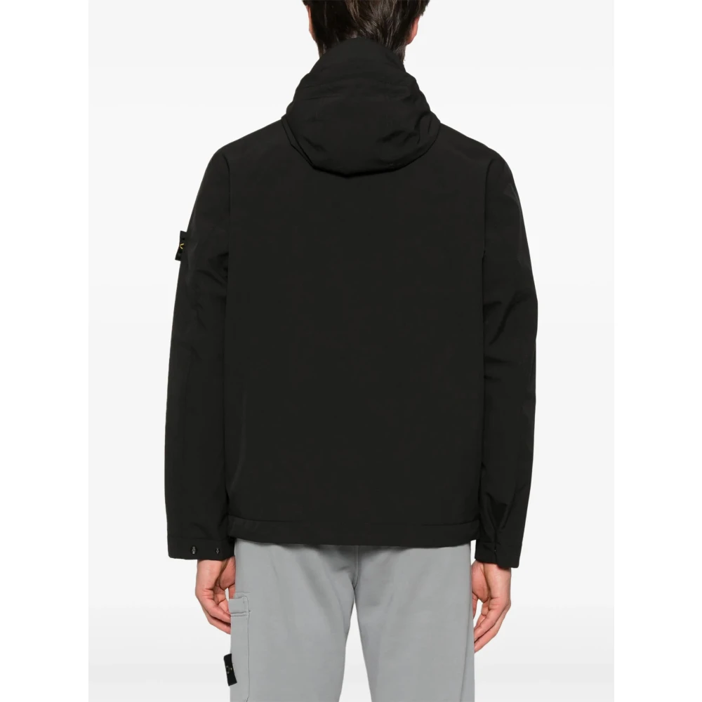 Stone Island Stijlvolle Jas voor Mannen Black Heren