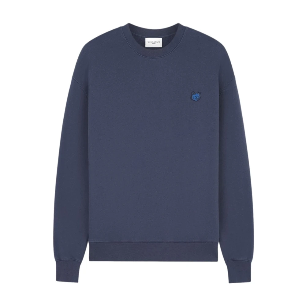 Maison Kitsuné Stijlvolle Sweatshirt voor Modieuze Look Blue Heren