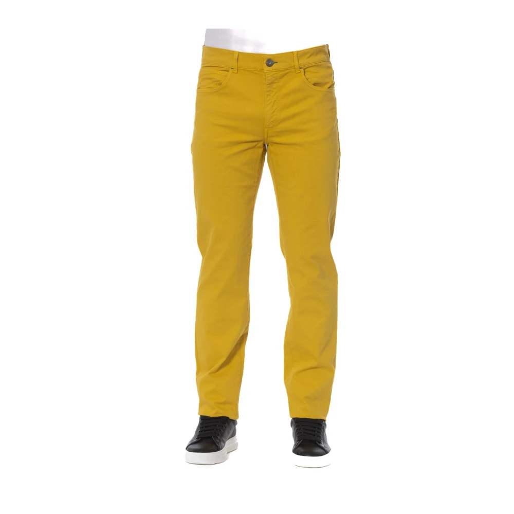 Trussardi Jeans Kleding Broeken Yellow Heren