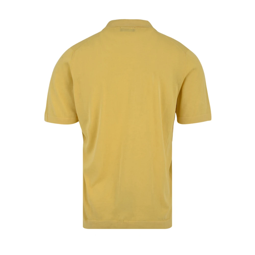Drumohr Gele Polo T-shirts en Polos Yellow Heren