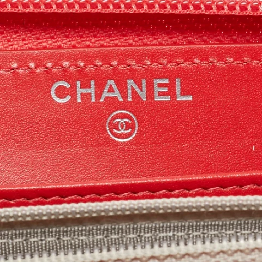 Chanel Vintage Pre-owned Leather wallets Orange Dames