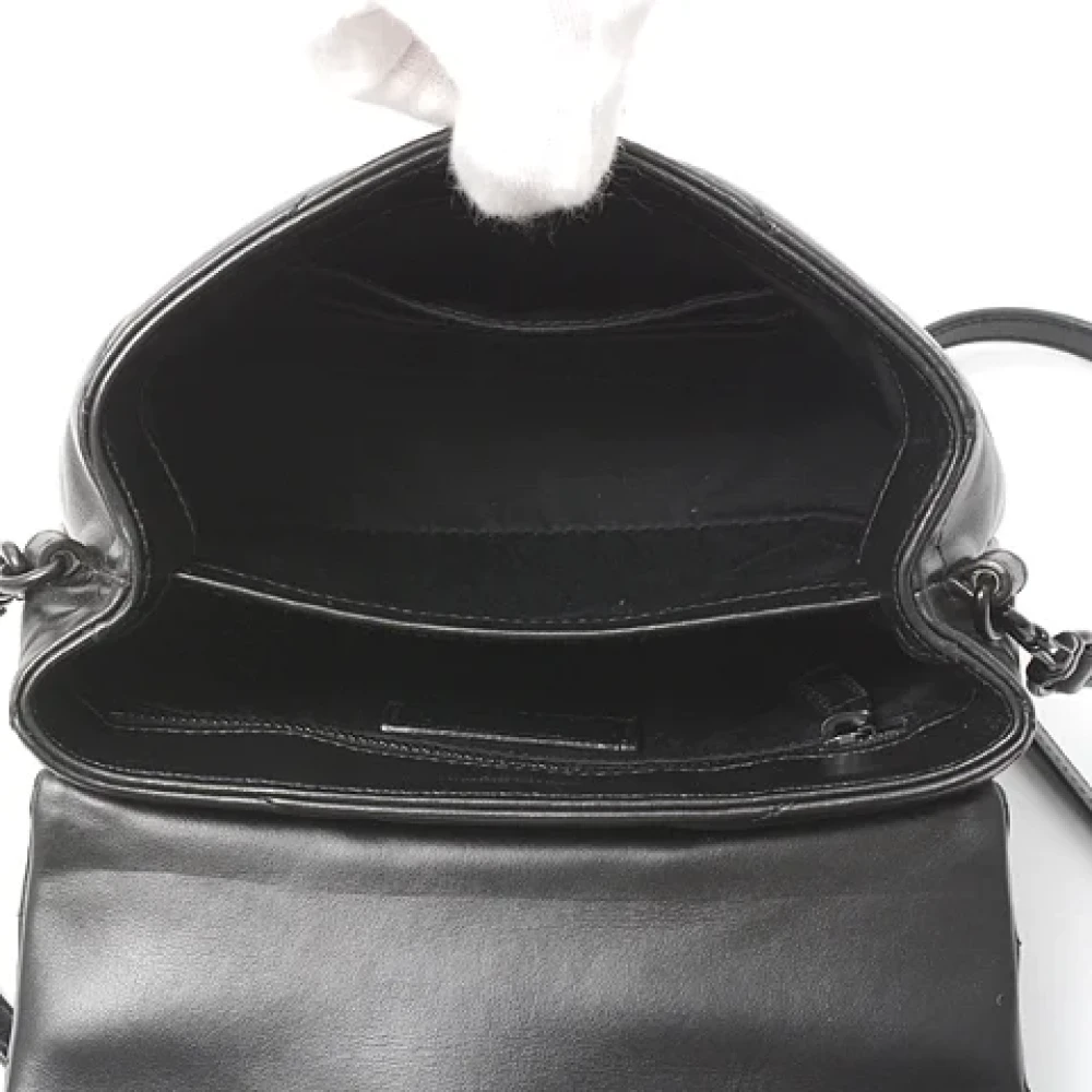 Yves Saint Laurent Vintage Pre-owned Leather shoulder-bags Black Dames