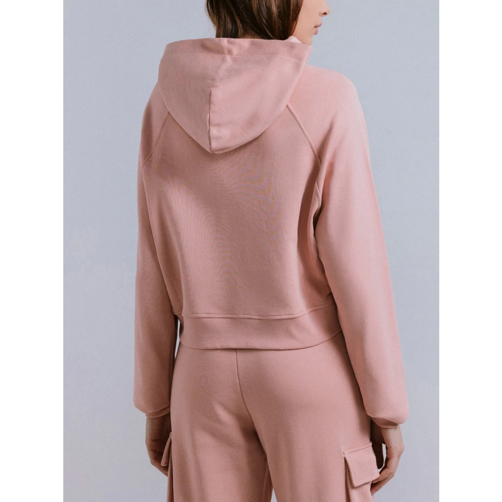 Hinnominate Roze hoodie met voorprint Pink Dames