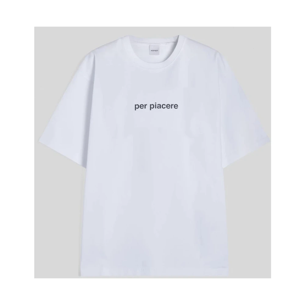 Aspesi Casual Katoenen T-shirt White Dames