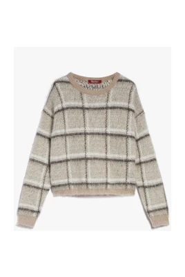 Jacquard Mohair Blandningströja