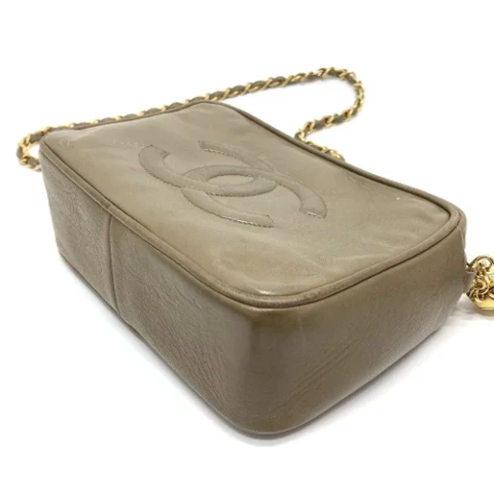 Chanel Vintage Pre-owned Leather chanel-bags Yellow Dames