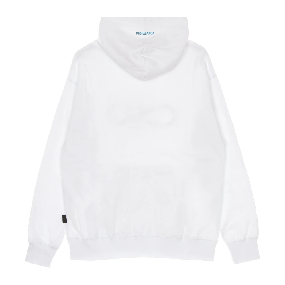Propaganda Logo Water Hoodie Wit Lange Mouw White Heren