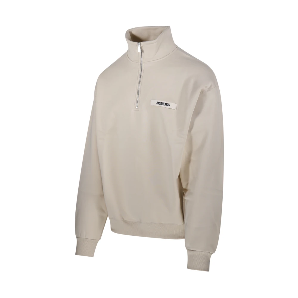 Jacquemus Gros Grain Sweatshirt in Beige Heren