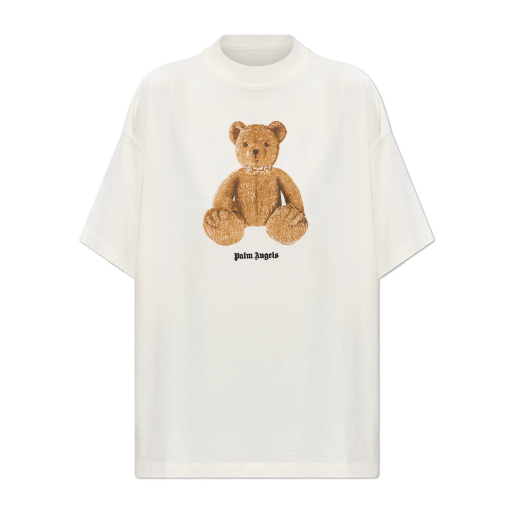 Palm Angels Vrouw Wit Tops Dames, M, T-Shirts